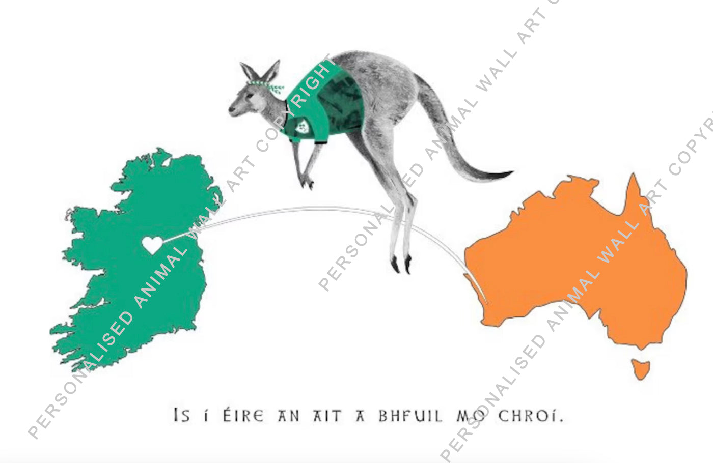 Kangaroo Jumping from Australia to Ireland