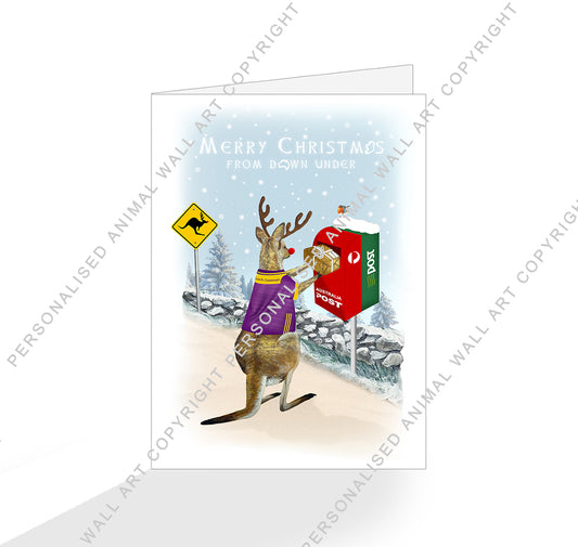 Kangaroo Post Christmas Card